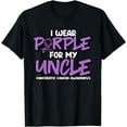 thumbnail image 1 of I Wear Purple For My Uncle. Pancreatic Cancer Awareness T-Shirt, 1 of 2