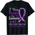 thumbnail image 1 of I Wear Purple For Someone Pancreatic Cancer Awareness T-Shirt, 1 of 3