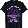 thumbnail image 1 of I Wear Purple For Someone Who Means Everything To Me T-Shirt, 1 of 4