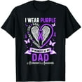 thumbnail image 1 of I Wear Purple In Memory Of My Dad Alzheimer's Awareness T-Shirt, 1 of 4