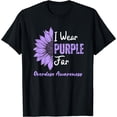 thumbnail image 1 of I Wear Purple for Overdose Awareness Month Sunflower T-Shirt, 1 of 3