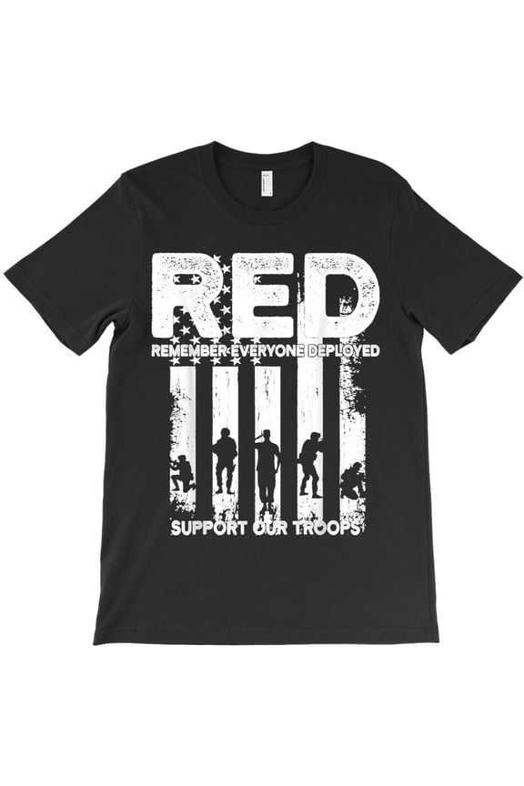 Remember Everyone Deployed, A Red Friday Military Veteran's Message G477 Unisex T-Shirt, Up to Size 5XL