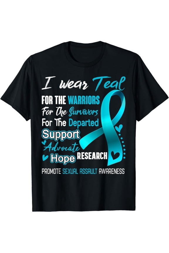 I Wear Teal For Sexual Assault Awareness T-Shirt
