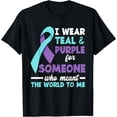 thumbnail image 1 of I Wear Teal & Purple For Someone I Love Suicide Prevention T-Shirt, 1 of 4