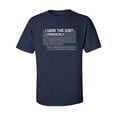 thumbnail image 1 of I Wear This Shirt Periodically Adult Short Sleeve T-shirt, 1 of 4