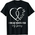 thumbnail image 1 of I Wear White For My Granny Lung Cancer Awareness Ribbon T-Shirt, 1 of 4