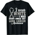 thumbnail image 1 of I Wear White Lung Cancer Awareness T-Shirt, 1 of 4