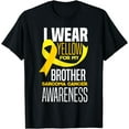 thumbnail image 1 of I Wear Yellow For My Brother Sarcoma Cancer Awareness T-Shirt, 1 of 4