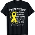 thumbnail image 1 of I Wear Yellow Shirt Sarcoma Cancer Yellow Ribbon Awareness, 1 of 4