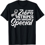 I Wear Zebra Stripes For Someone Special. Rare Disease T-Shirt