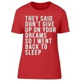 thumbnail image 1 of I Went Back To Sleep Women's T-shirt, 1 of 2
