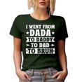 thumbnail image 1 of I Went From Dada to Daddy to Dad to Bruh - Father of an Adult or Teenager Son, Military Green T-Shirt, Medium, 1 of 5