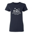 thumbnail image 1 of I Went Outside Once Sarcastic Novelty Gift Idea Adult Humor Funny Women's Casual Tees, 1 of 3