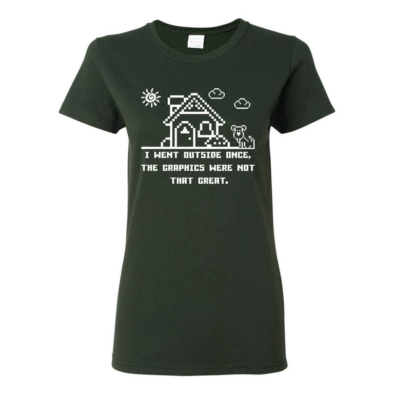 I Went Outside Once - Funny Video Gamer Graphic T-Shirt I Went Outside Once - Funny Video Gamer Graphic T-Shirt