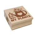 thumbnail image 1 of I Wet My Plants Watering Can Gardening Pun Spring Flowers Square Rubber Stamp Stamping Scrapbooking Crafting - Small 1.25in, 1 of 7
