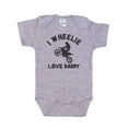 thumbnail image 1 of I Wheelie Love Daddy Baby Onesie, 1 of 1