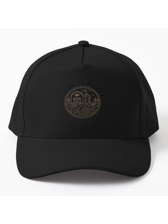 I Will Be in My Office Baseball Hat, Workday Lifestyle Statement Graphic Design, Classic Cap