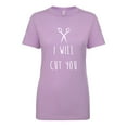 thumbnail image 1 of I Will Cut You Womens crewneck tee, 1 of 1
