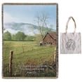 thumbnail image 1 of I Will Lift Mine Eyes 50" x 60" Inspirational Tapestry Throw Blanket & Angel Tote, Memorial, Bereavement, Sympathy, 1 of 3