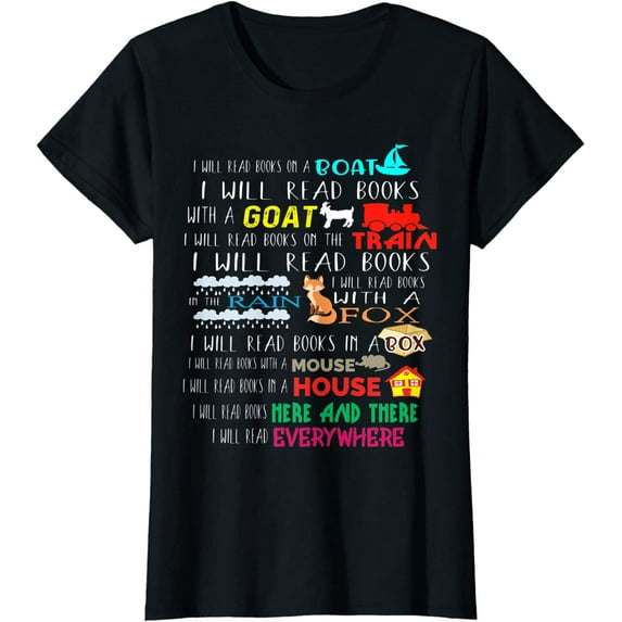 I Will Read Books On A Boat & Everywhere Reading Gifts T-Shirt