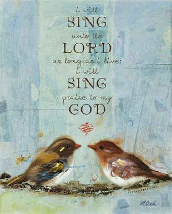 I Will Sing Canvas Art - Ninalee Irani (24 x 30)