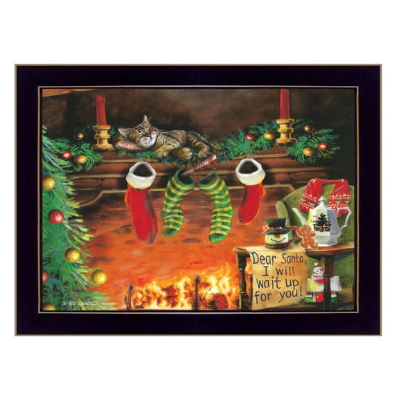 TrendyDecor4U I Will Wait Up By Ed Wargo Ready To Hang Framed Print ED392-712