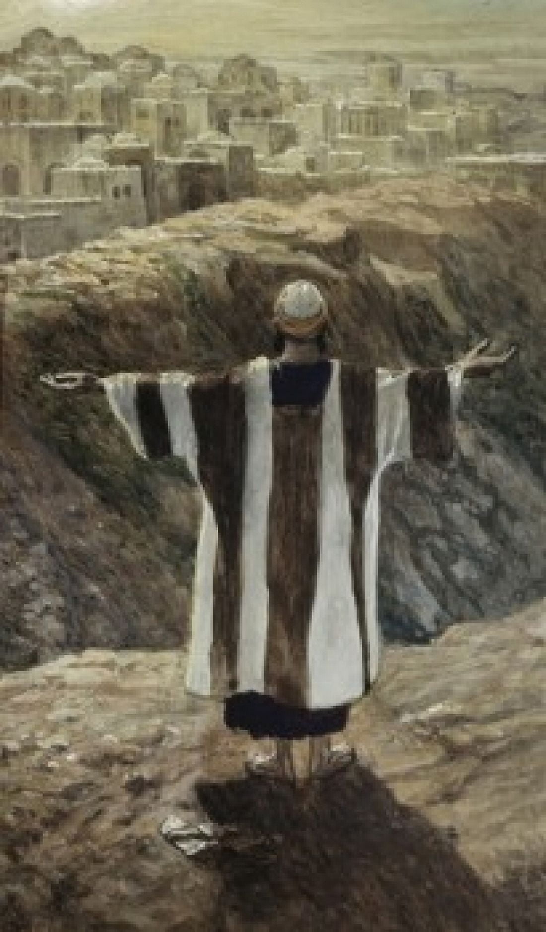 I Will Worship toward Thy Temple James J Tissot (1836-1902French) Jewish Museum New York USA Canvas Art - James Tissot (24 x 36)
