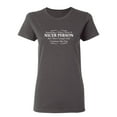 thumbnail image 1 of I Wish I Were A Nicer Person But Then I Laugh Sarcastic Novelty Gift Idea Adult Humor Funny Women's Casual Tees, 1 of 3