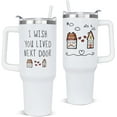 thumbnail image 1 of I Wish We Lived Closer Gifts Wish You Lived Next Door Mug Tumbler with Handle 40 oz Long Distance Coffee Travel Mug Friend Insulated Cup Gifts for Friendship,Bestie, Sister,BFF, 1 of 6
