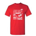 thumbnail image 1 of I Wish Santa Would Publish His Naughty List Sarcastic Humor Graphic Novelty Funny Youth T Shirt, 1 of 1