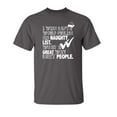 thumbnail image 1 of I Wish Santa Would Publish His Naughty List Sarcastic Humor Graphic Novelty Funny Youth T Shirt, 1 of 1