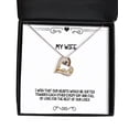 thumbnail image 1 of I Wish That Our Hearts Would be Softer Towards Each Other Every Day and Full of Wife Love Dancing Necklace, New Wife, Jewelry for Wife, 1 of 6