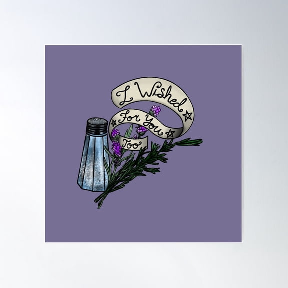 I Wished For You Too Poster Wall Art, Modern Wall Decor For Living Room Bedroom, 24x24 UNFRAMED