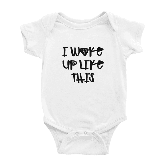 I Woke Up Like This Cute Baby Boy Gril Newborn Clothes