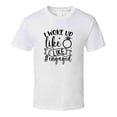 thumbnail image 1 of I Woke Up Like This Engaged Fiancee Wife Tee Marriage Tshirt Engagement Wedding Love T Shirt, 1 of 1