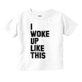 thumbnail image 1 of I Woke Up Like This Sleepy Naptime Toddler Boy Girl T Shirt Infant Toddler Brisco Brands 2T, 1 of 6
