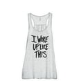 thumbnail image 1 of I Woke Up Like This Women's Fashion Sleeveless Flowy Racerback Workout Yoga Tank Top Sport Grey X-Large, 1 of 3