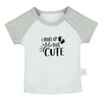 thumbnail image 1 of I Woke Up This Cute Funny T shirt For Baby, Newborn Babies T-shirts, Infant Tops, 0-24M Kids Graphic Tees Clothing (Short Gray Raglan T-shirt, 18-24 Months), 1 of 4
