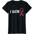 thumbnail image 1 of I Won Breast Cancer Awareness Support Pink Ribbon Survivor T-Shirt, 1 of 4