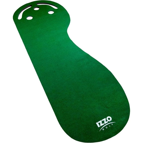 IZZO Golf 3' x 9' Three-Hole Putting Mat - Indoor Putting Training Aid