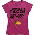 thumbnail image 1 of I Wonder If Tacos Think About Me Too Funny Cinco De Mayo Mexican Food T-Shirt, 1 of 4