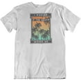 thumbnail image 1 of I Wonder If The Beach Misses Me. Palm Tree Print T-Shirt Top for Men & Women White, 1 of 8