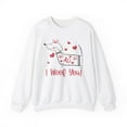 thumbnail image 1 of I Woof You Dog Lover Sweatshirt, Valentine's Day Sweatshirt, 1 of 4