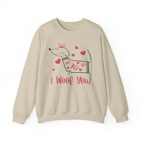 I Woof You Dog Lover Sweatshirt, Valentine's Day Sweatshirt
