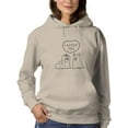 thumbnail image 1 of I Woof You Doggy Couple  Hoodie Women -Image by Shutterstock, Female 3X-Large, 1 of 4