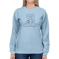 thumbnail image 1 of I Woof You Doggy Couple  Sweatshirt Women -Image by Shutterstock, Female Medium, 1 of 4