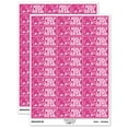 thumbnail image 1 of I Wooly Really Love Your Work Mammoth Teacher Student School Sticker Set - Hot Pink - Gloss Finish - 1.75" Medium, 1 of 7