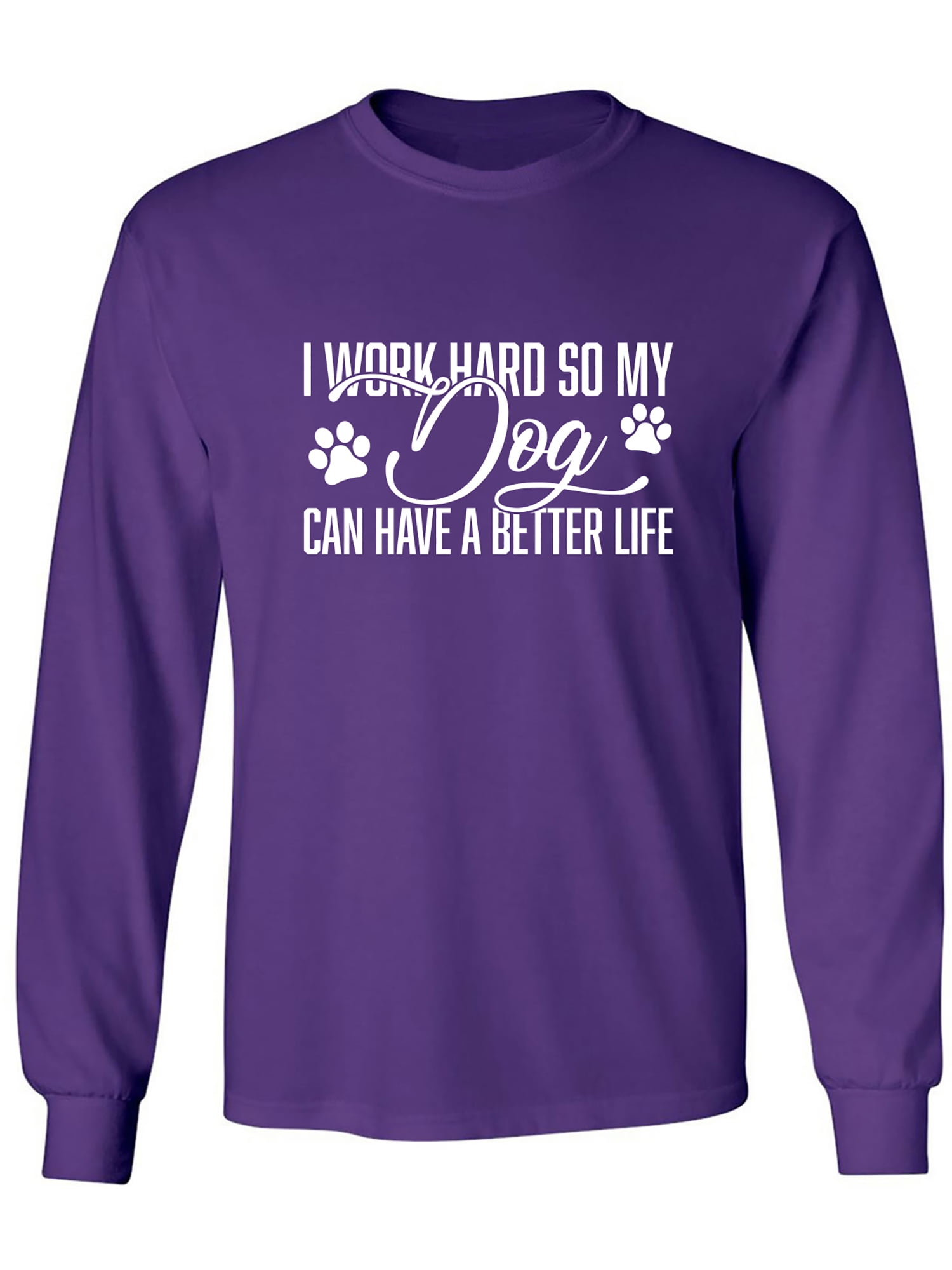 Life is better with my Dogs Long Sleeve Tee Shirt - Mauve Life is better with my Dogs Long Sleeve Tee Shirt - Mauve