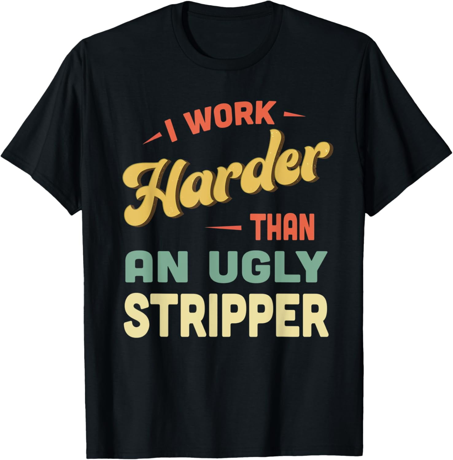 SNG WORLD Funny Shot Glass Set Of 2 - 'Because I Work Harder Than An Ugly Stripper' Novelty Glasses