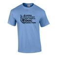 thumbnail image 1 of I Work to Support My Wifes Dog Addiction German Shepherd Graphic Shirt Carolina Blue, 1 of 4